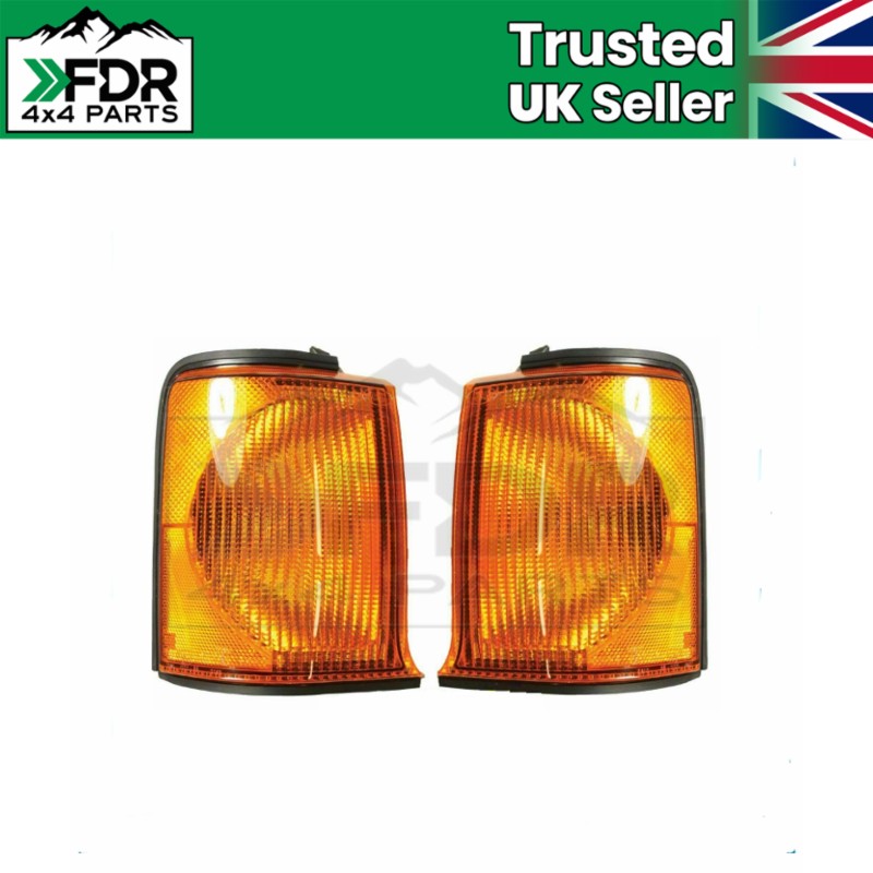 Front Indicator Set RH & LH For Land Rover Discovery 2 Td5 V8 Pair Orange /Amber