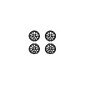 GA2792 Defender 90 / 110 / Discovery 1 / Range Rover Classic Sawtooth Style Alloy Wheel (Black) x4