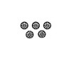 GA2792 Defender 90 / 110 / Discovery 1 / Range Rover Classic Alloy Wheel (Black) x5 16x7 ET20